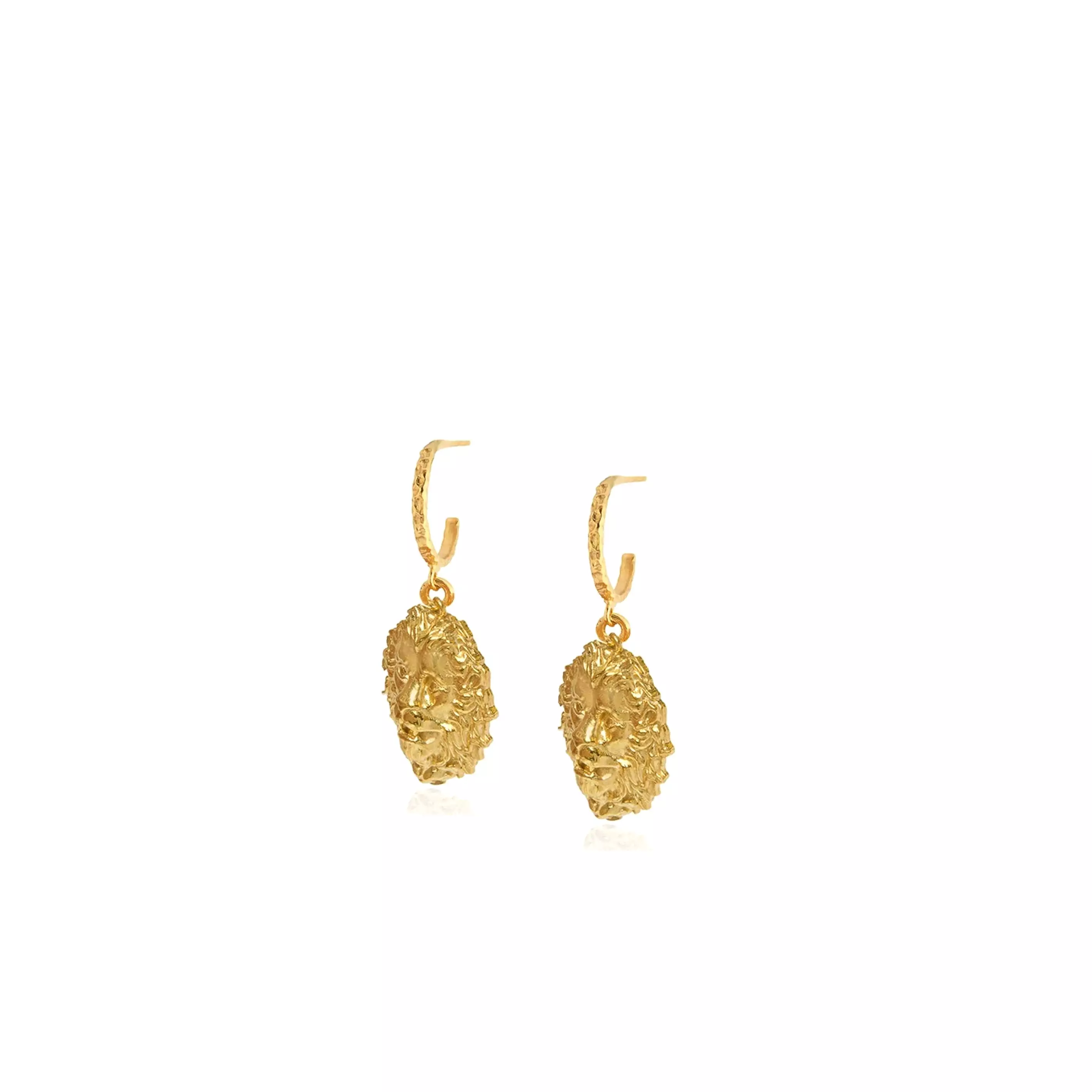 Thireos Small Hoop Earrings, Gold