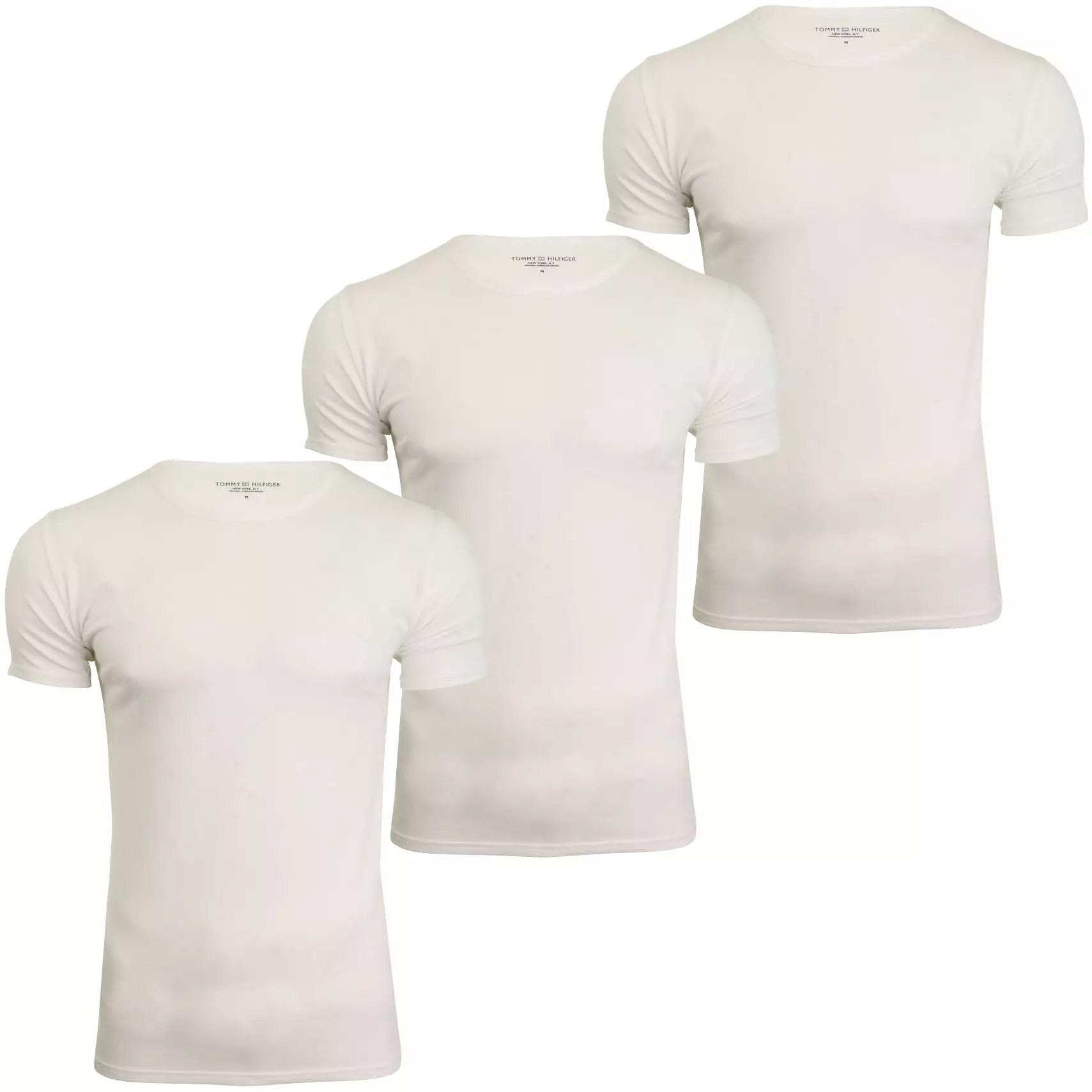 Tommy Hilfiger Men's Crew Neck Loungewear T-Shirt - Short Sleeved (3-Pack)