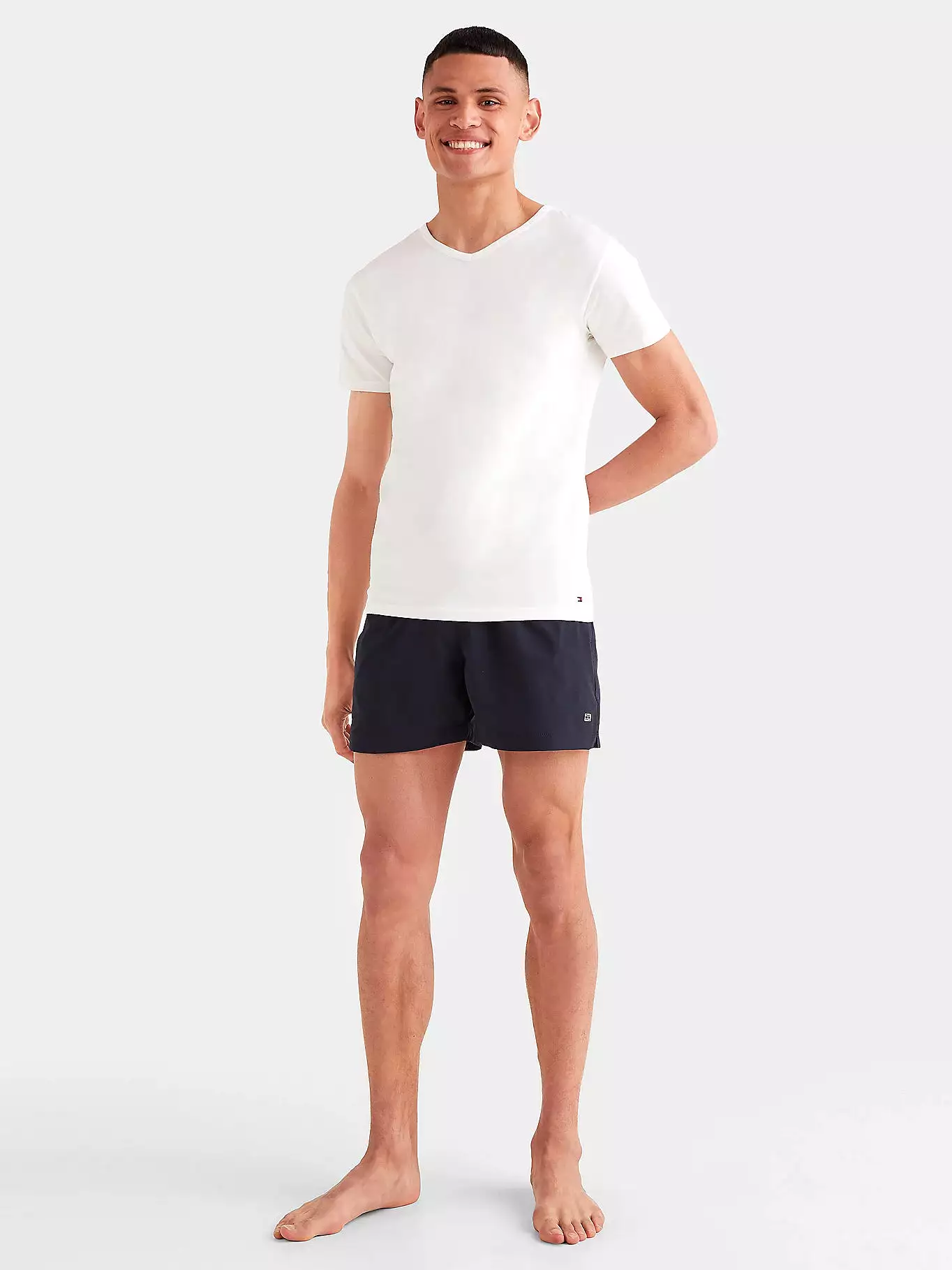 Tommy Hilfiger Men's V-Neck Loungewear T-Shirt - Short Sleeved (3-Pack)