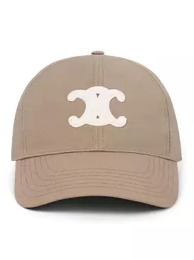 TRIOMPHE COTTON BASEBALL HAT GREIGE