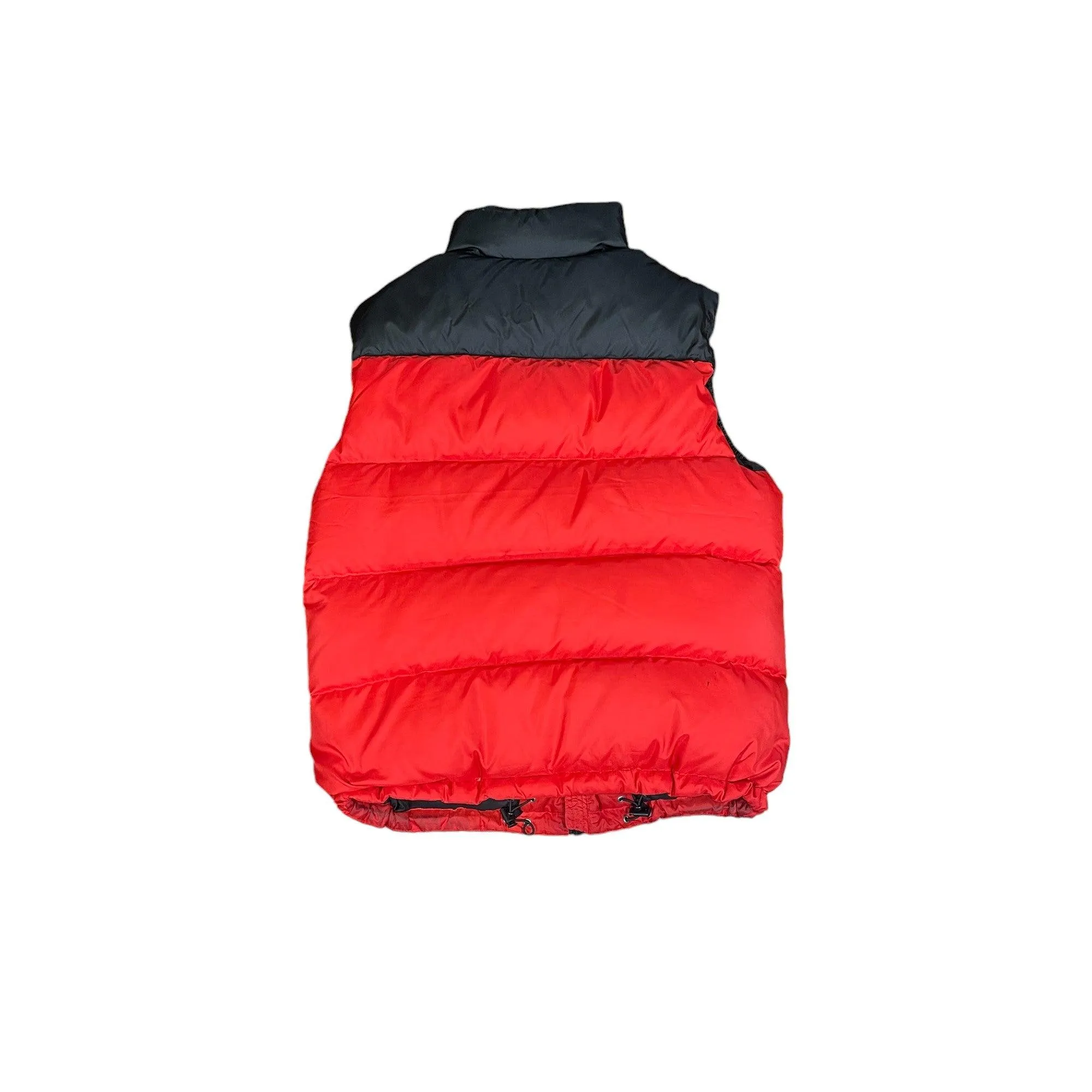 Vintage Red + Black Polo Ralph Lauren Puffer Gilet - Medium