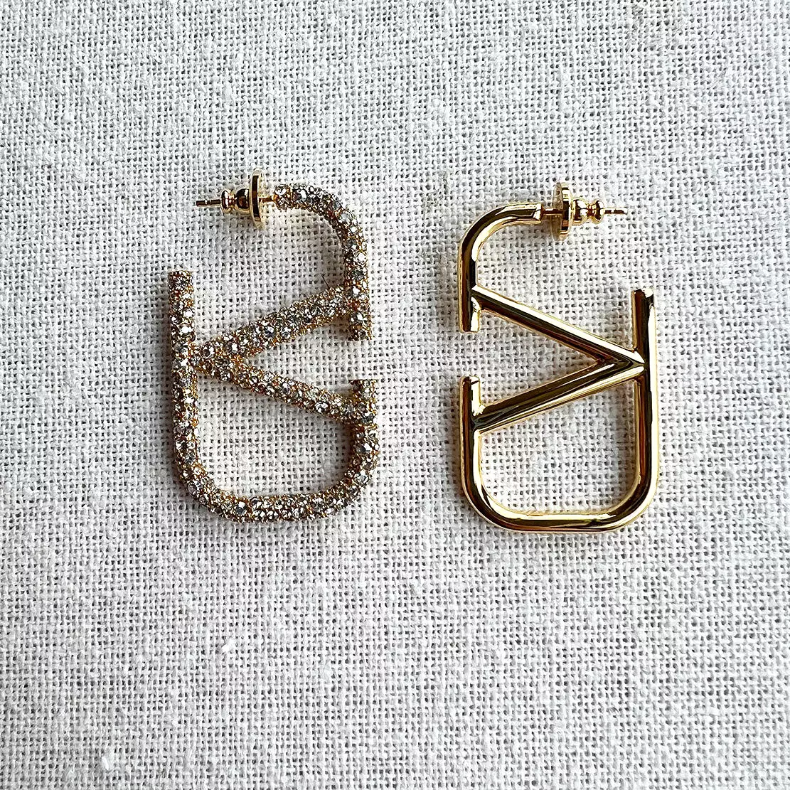 VLOGO Signature Metal Earring