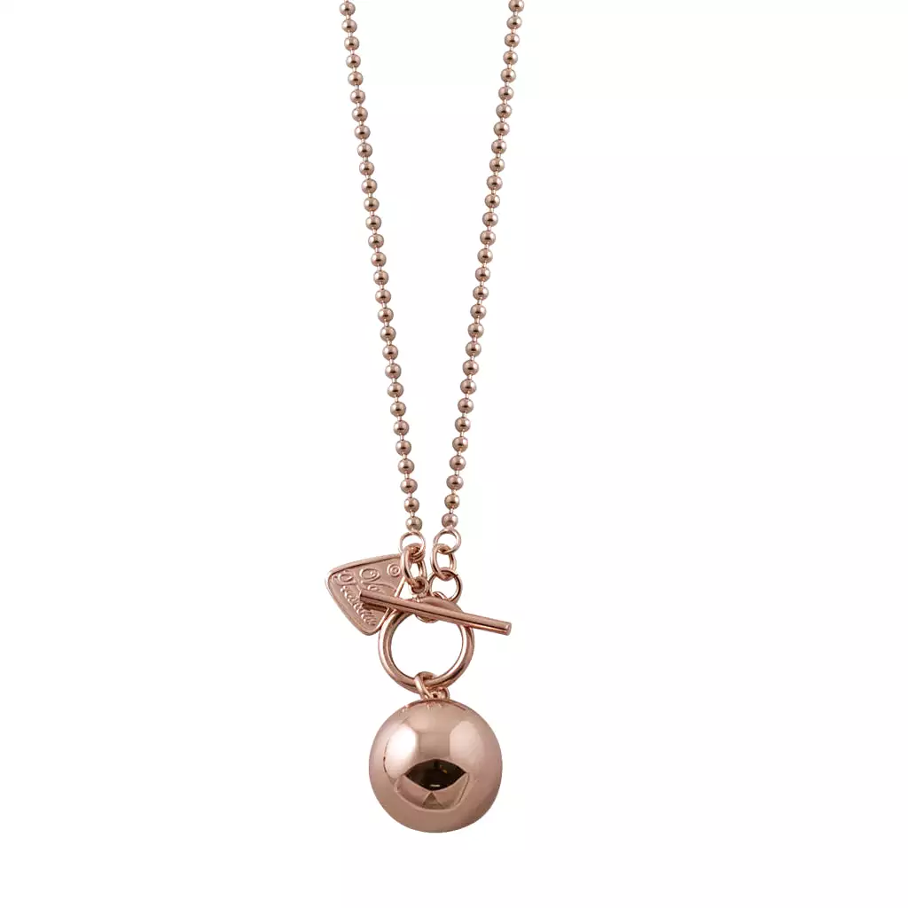 Von Treskow Rose gold Ball Chain Chime Ball Necklace