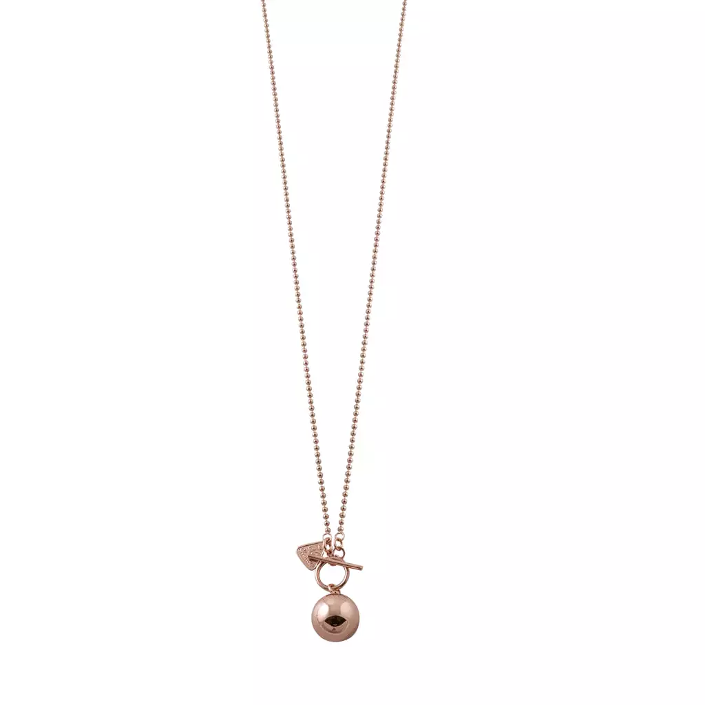 Von Treskow Rose gold Ball Chain Chime Ball Necklace