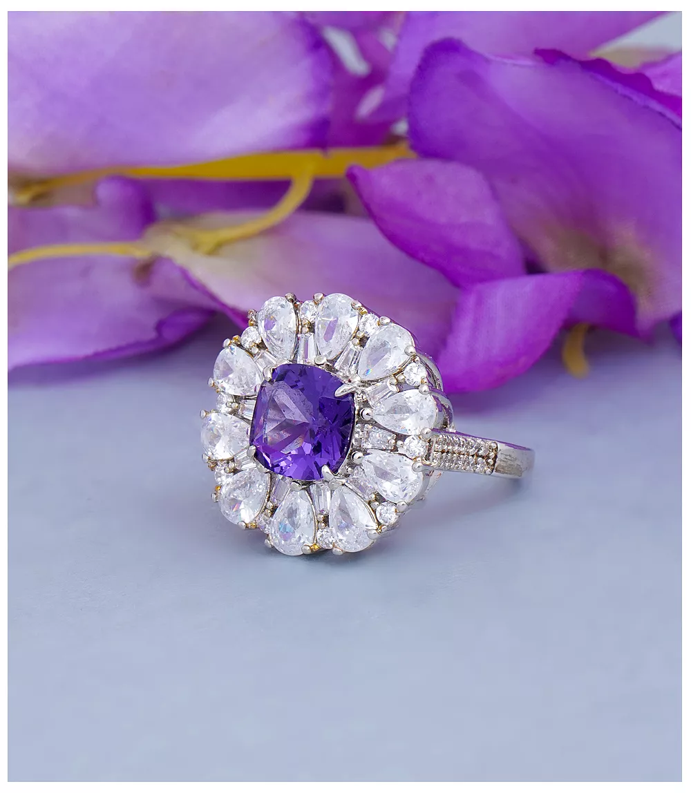 WA0911-PURPLE-Ring For Women