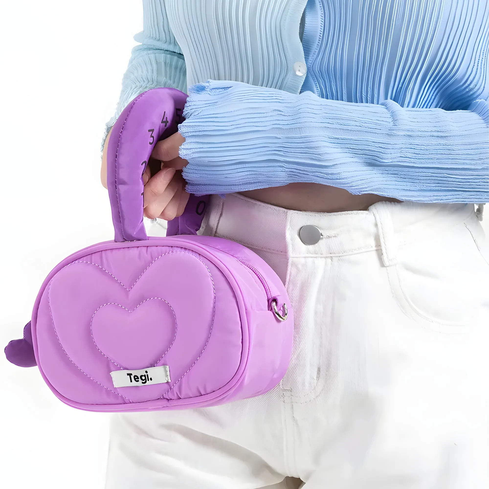 Weirdcore Heart Puffer Handbag