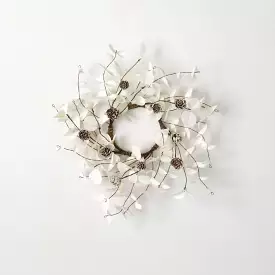 White Eucalyptus Pinecone Ring