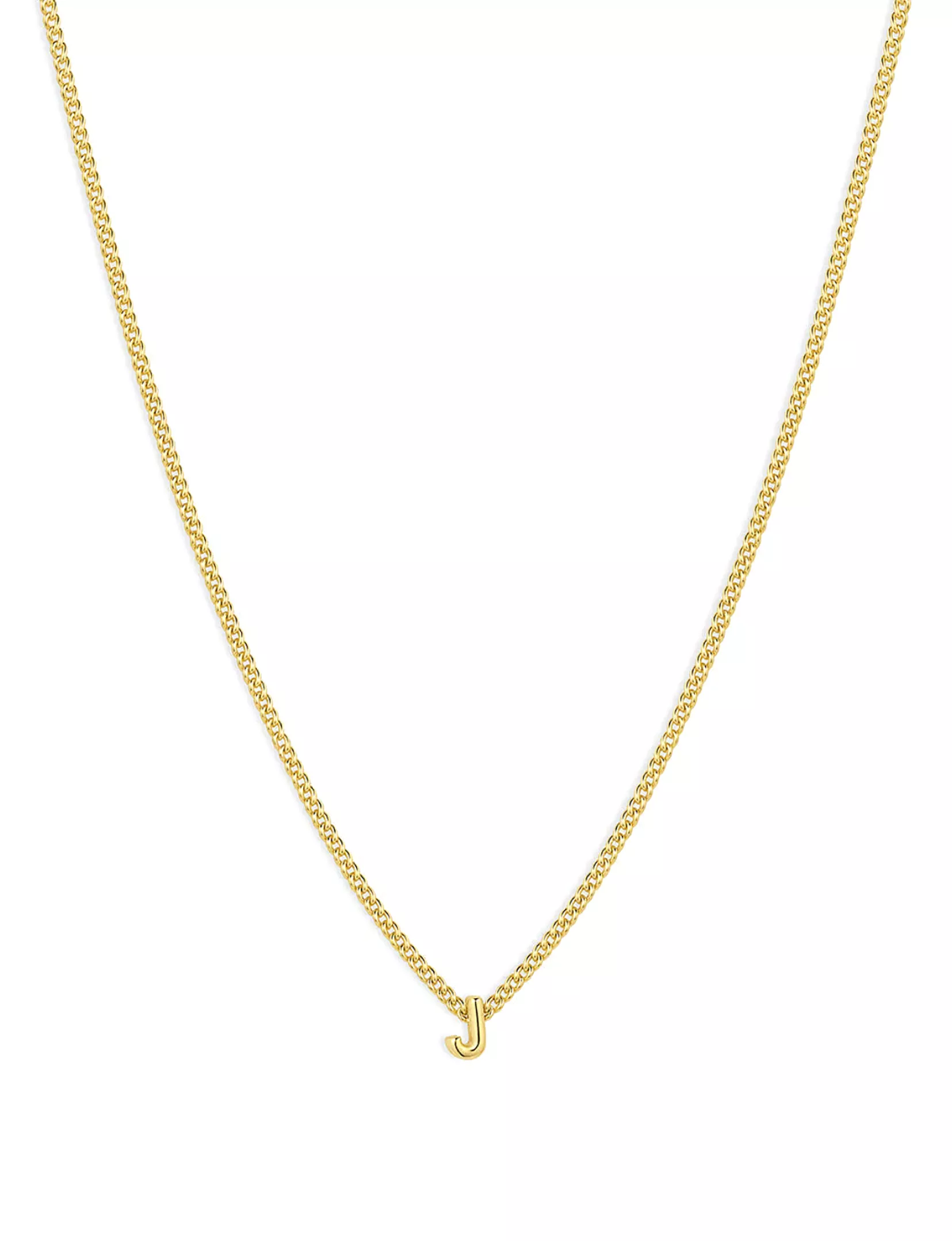 Wilder Mini Alphabet Necklace, Gold Plated