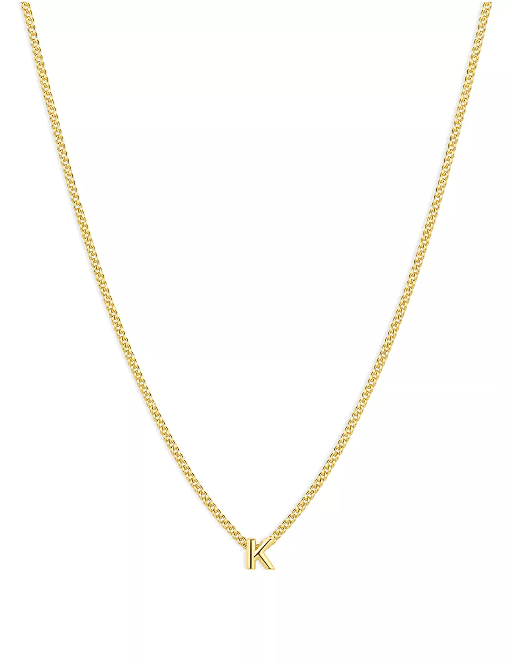 Wilder Mini Alphabet Necklace, Gold Plated