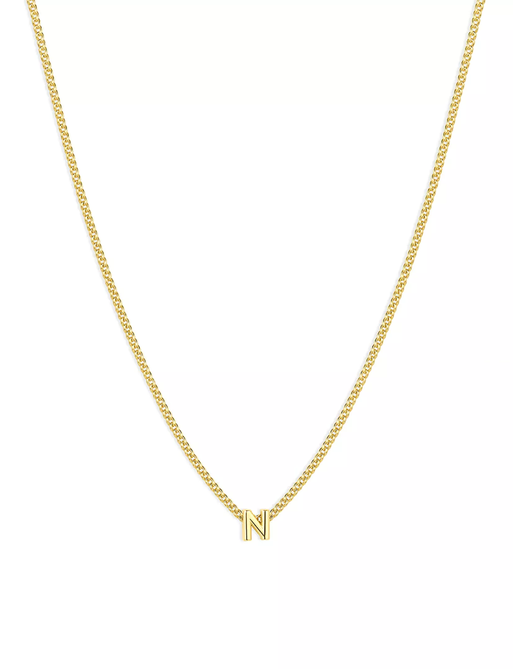 Wilder Mini Alphabet Necklace, Gold Plated