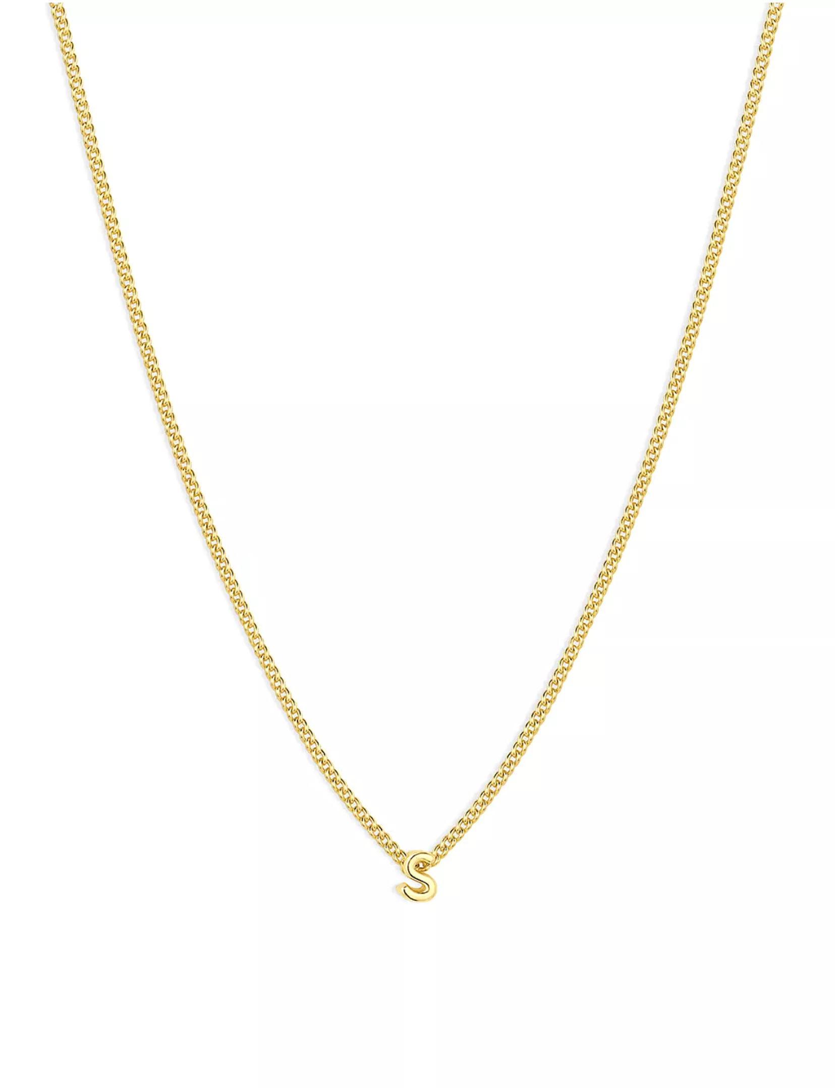 Wilder Mini Alphabet Necklace, Gold Plated