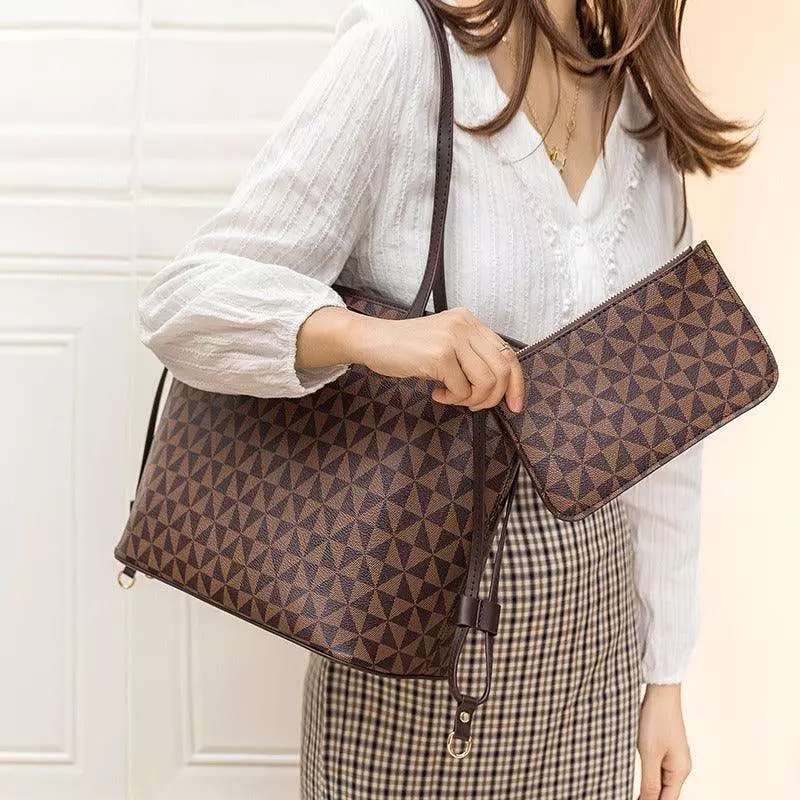 Windmill Pattern Large Capacity Two Piece Set Mother's Bag