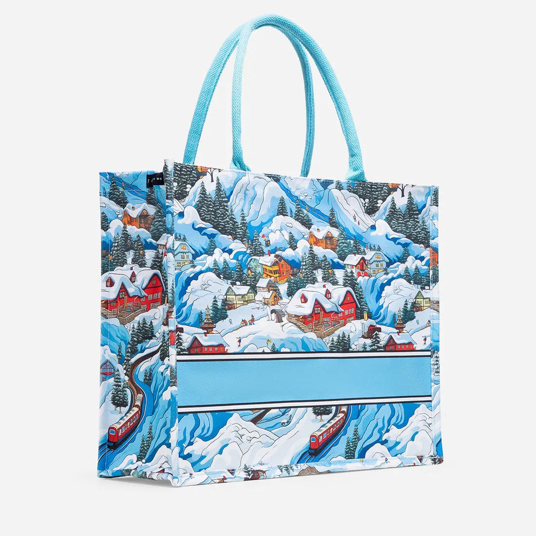 Winter Wonderland Large Canvas Tote