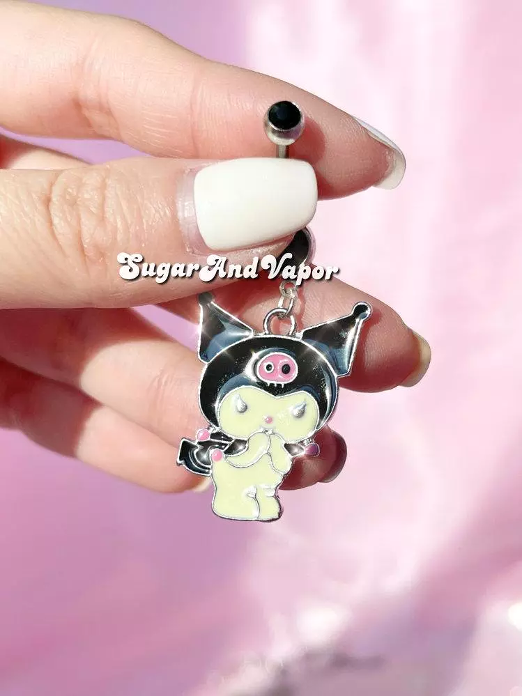 Y2K Sweet Devil Cute Belly Button Ring